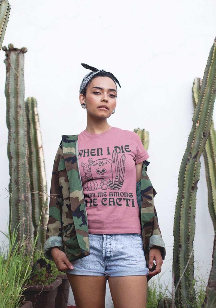 Bury Me Among the Cacti Tee by kaeraz arizona cactus cowgirl