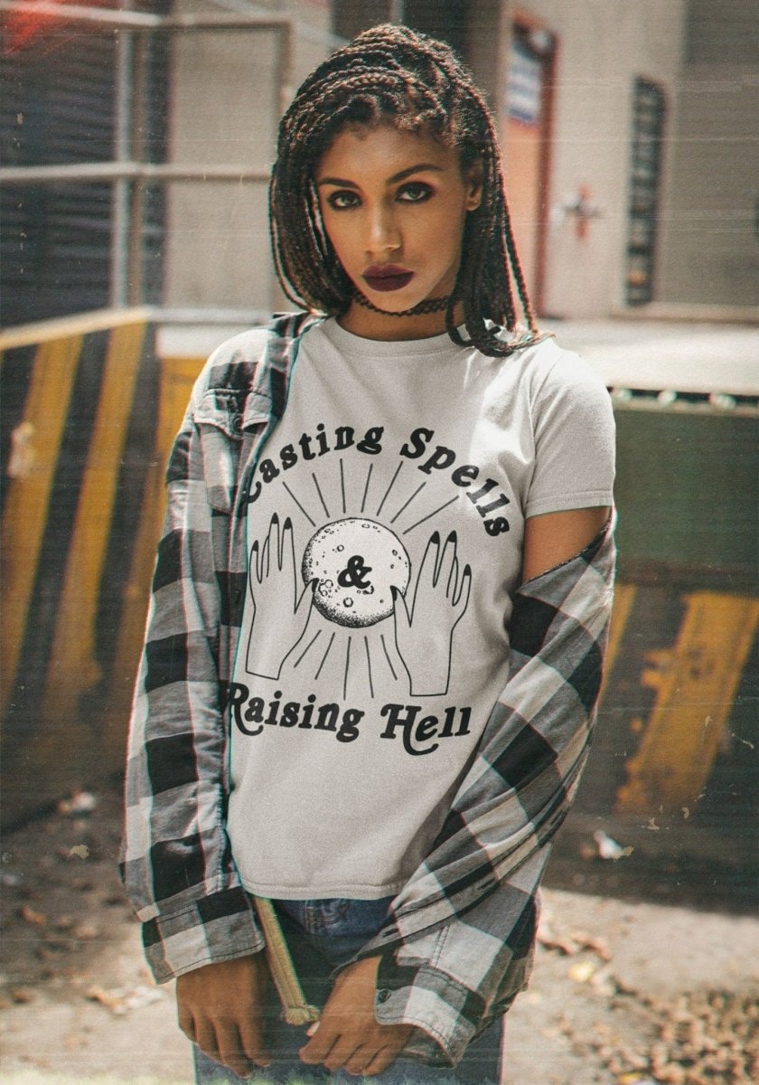 Casting Spells Tee by kaeraz cast hands hell