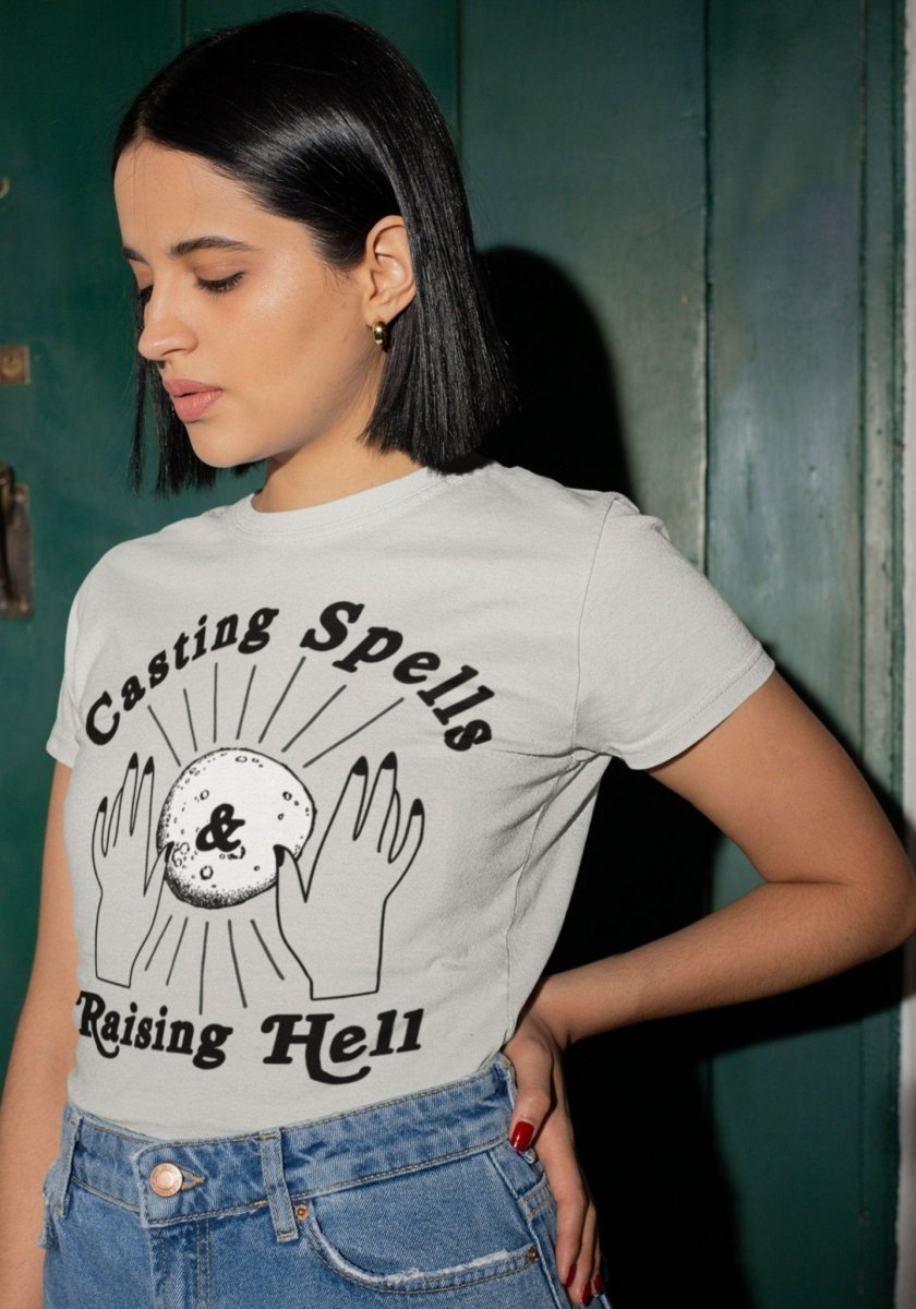Casting Spells Tee by kaeraz cast hands hell