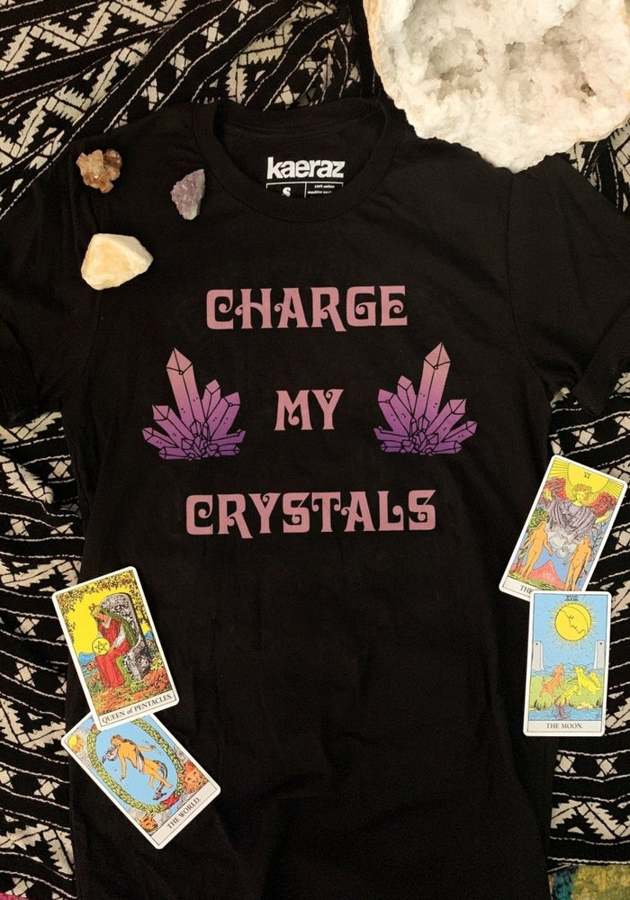 Charge My Crystals Tee by kaeraz crystal halloween healing