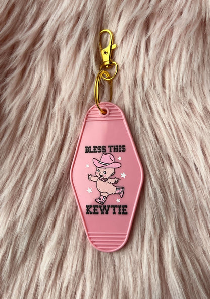 Cowpoke Kewtie Motel Keychain by kaeraz baby boots cowboy