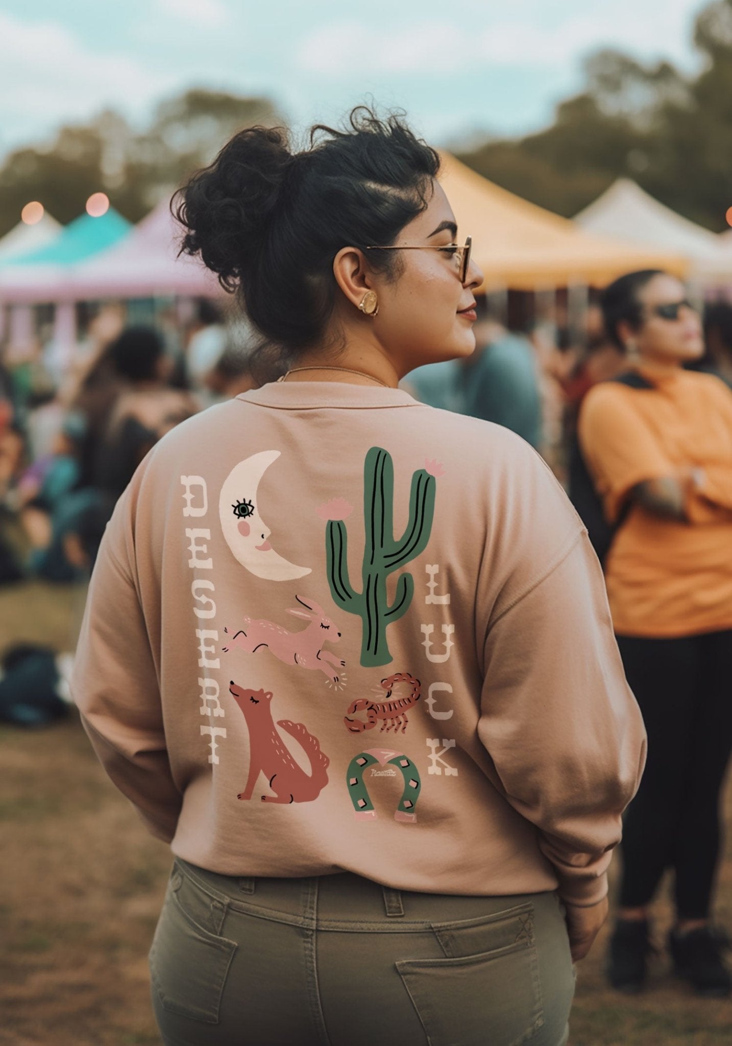 Desert Luck Long Sleeve Tee by kaeraz arizona cactus coyote