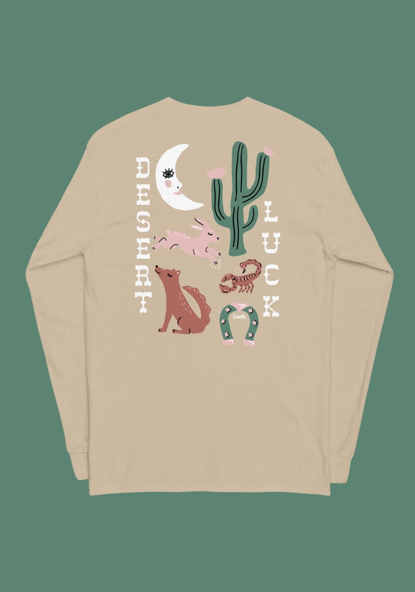 Desert Luck Long Sleeve Tee by kaeraz arizona cactus coyote