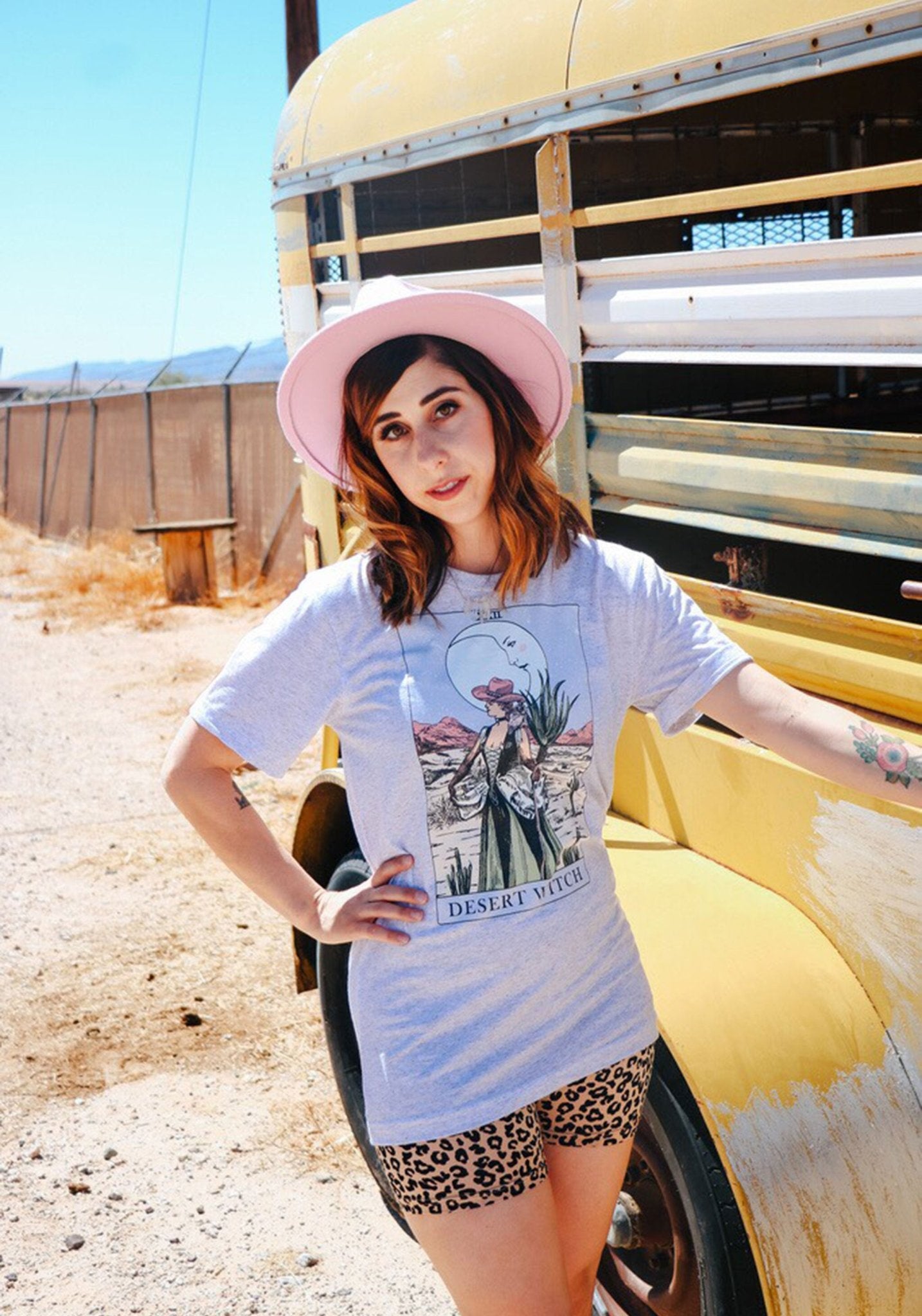 Desert Witch Tarot Tee by kaeraz broomstick desert magic