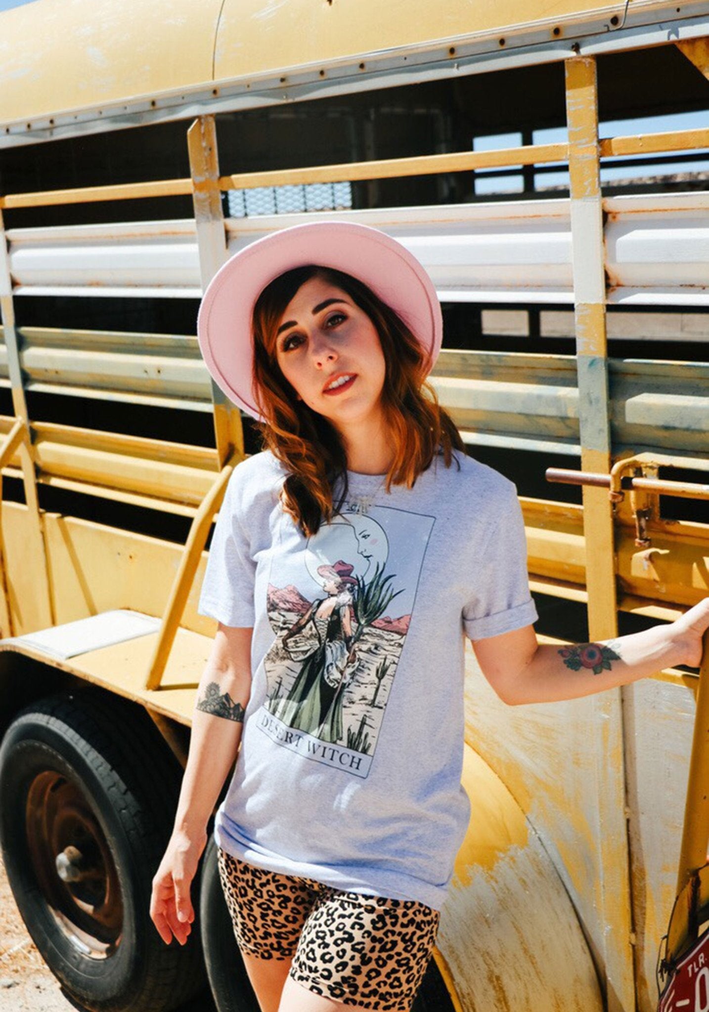 Desert Witch Tarot Tee by kaeraz broomstick desert magic