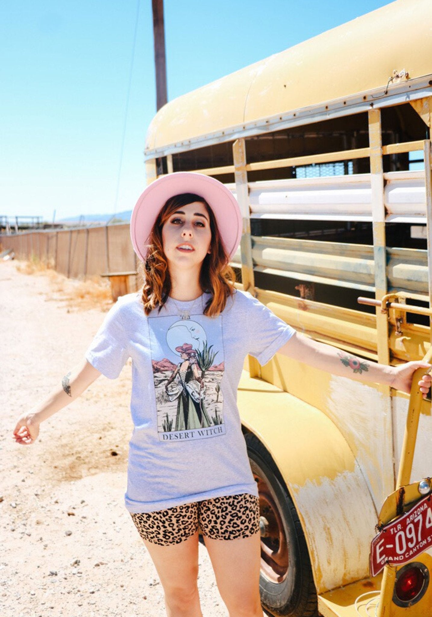 Desert Witch Tarot Tee by kaeraz broomstick desert magic