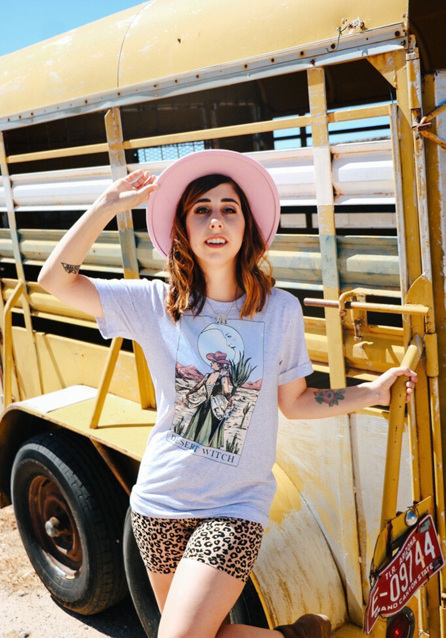 Desert Witch Tarot Tee by kaeraz broomstick desert magic