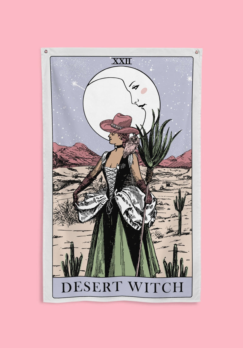 Desert Witch Wall Tapestry by kaeraz