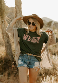 Diamond West Tee by kaeraz arizona cowboy cowboy tee