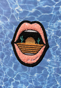 Dry Mouth Chenille Patch by kaeraz cactus chenille embroidery