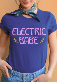 Electric Babe Tee by kaeraz 70's 70s aesthetic 70s style