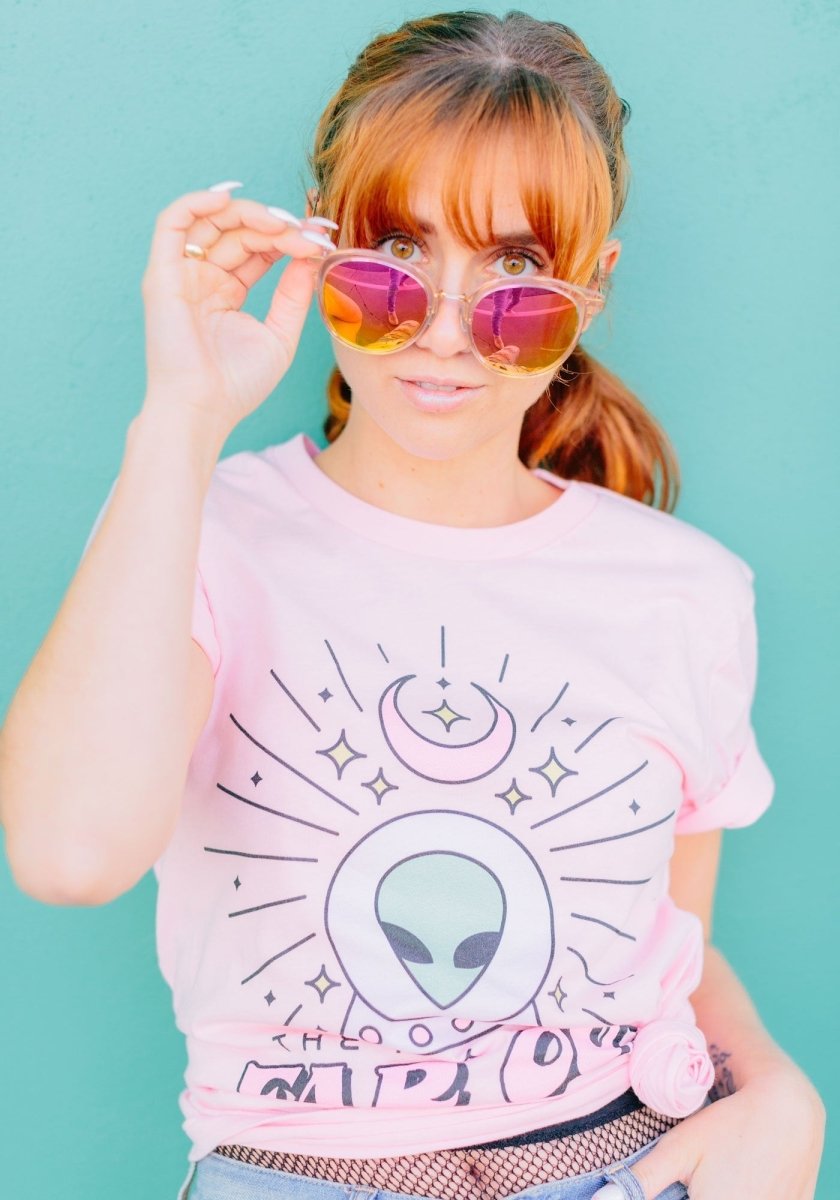 Far Out Future Tee by kaeraz alien alien shirt astrology tee