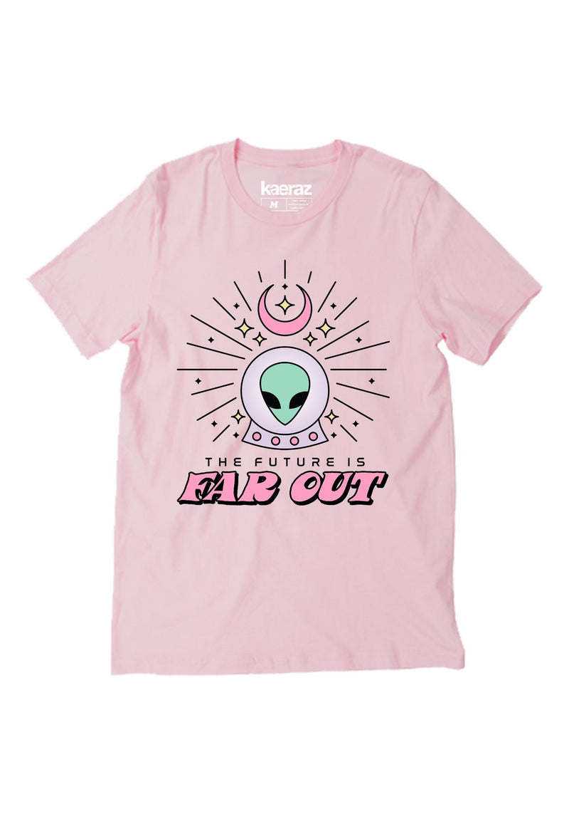 Far Out Future Tee by kaeraz alien alien shirt astrology tee