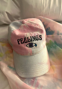 Feelings Pastel Tie Dye Hat by kaeraz cotton candy crying dreamy