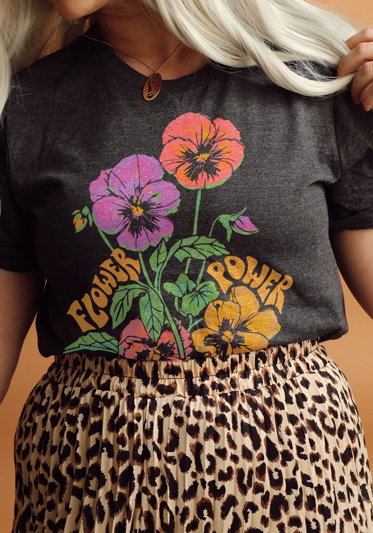 Flower Power Tee by Toadstone Illustration 70s floral flower