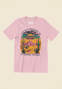 Friends In Strange Places Tee by kaeraz alien alien shirt arizona