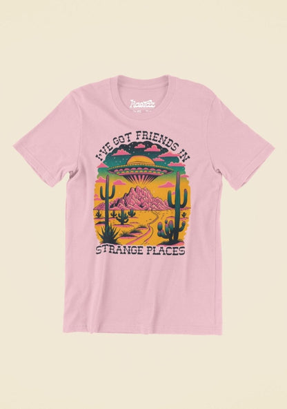 Friends In Strange Places Tee by kaeraz alien alien shirt arizona