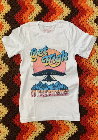 Get High in the Rockies Tee by kaeraz 70s shirt 70s style 70s vintage t shirt
