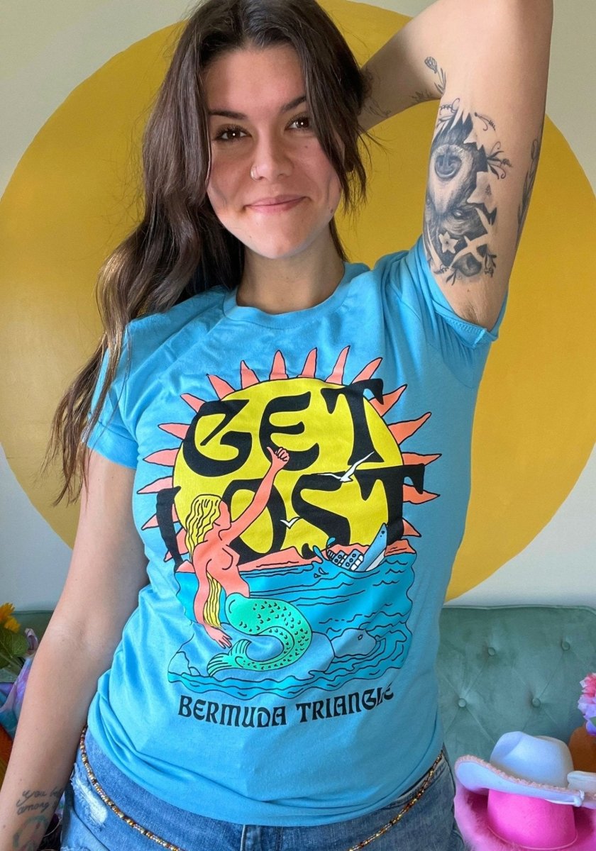Get Lost Bermuda Mermaid Tee by kaeraz | Womens Graphic Tees