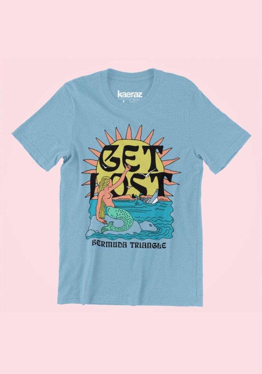 Get Lost Bermuda Mermaid Tee by kaeraz beach bermuda triangle castaway