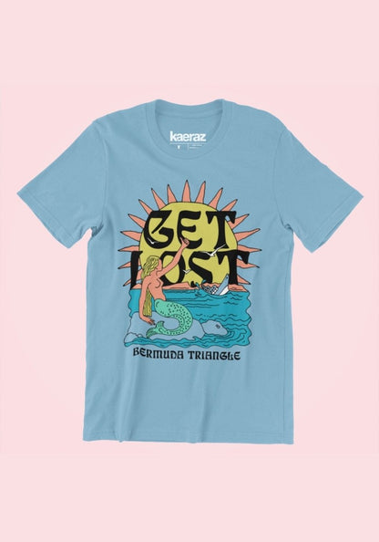 Get Lost Bermuda Mermaid Tee by kaeraz beach bermuda triangle castaway
