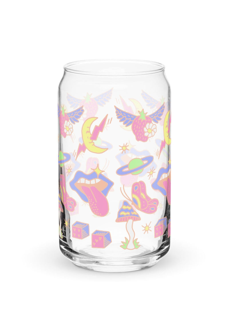 Girlypop Flash Tattoo Glass Can by kaeraz dice flash moon