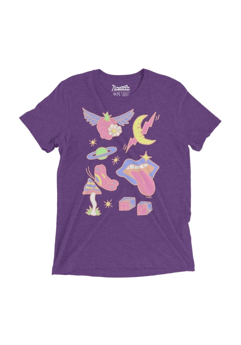 Girlypop Flash Tattoo Tee by kaeraz dice moon mouth