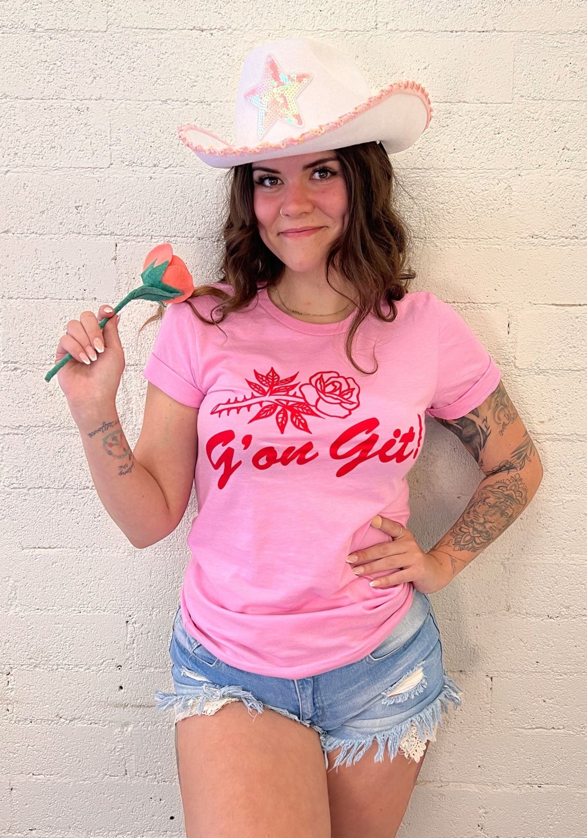 G'on Git Tee by kaeraz country cowgirl get outta here