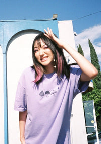 Gone Trippin' Violet Mushroom Tee by kaeraz 70s 70s style fishin