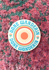 Gone Wanderin Sticker by kaeraz 1970s 60s 70s