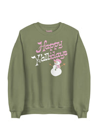 Happy Y'allidays Sweatshirt by kaeraz christmas cowgirl happy holidays