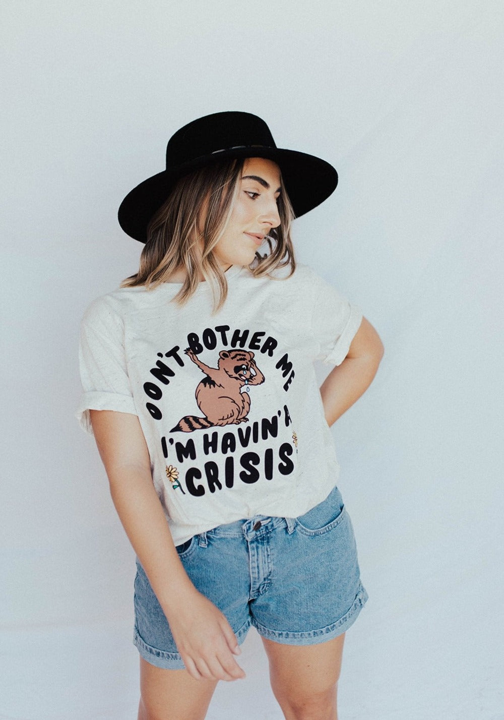 Havin' A Crisis Tee by kaeraz 70s animal don't bother me