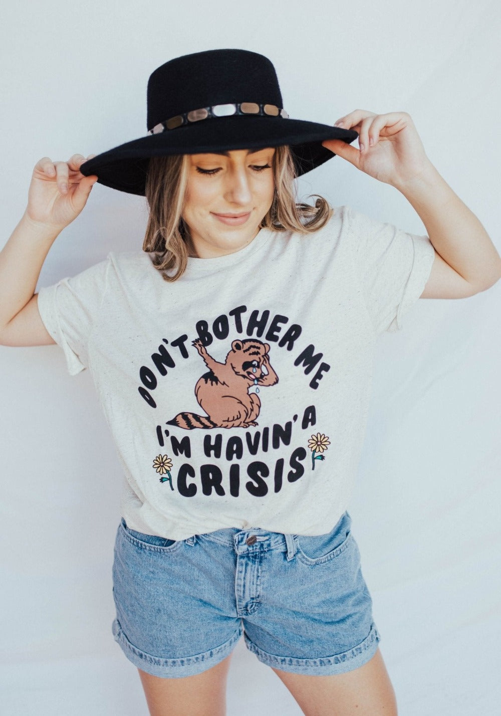 Havin' A Crisis Tee by kaeraz 70s animal don't bother me