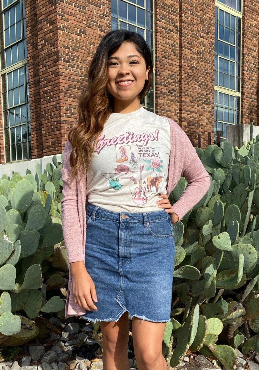 Heart of Texas Tee by kaeraz armadillo austin tx bluebonnet