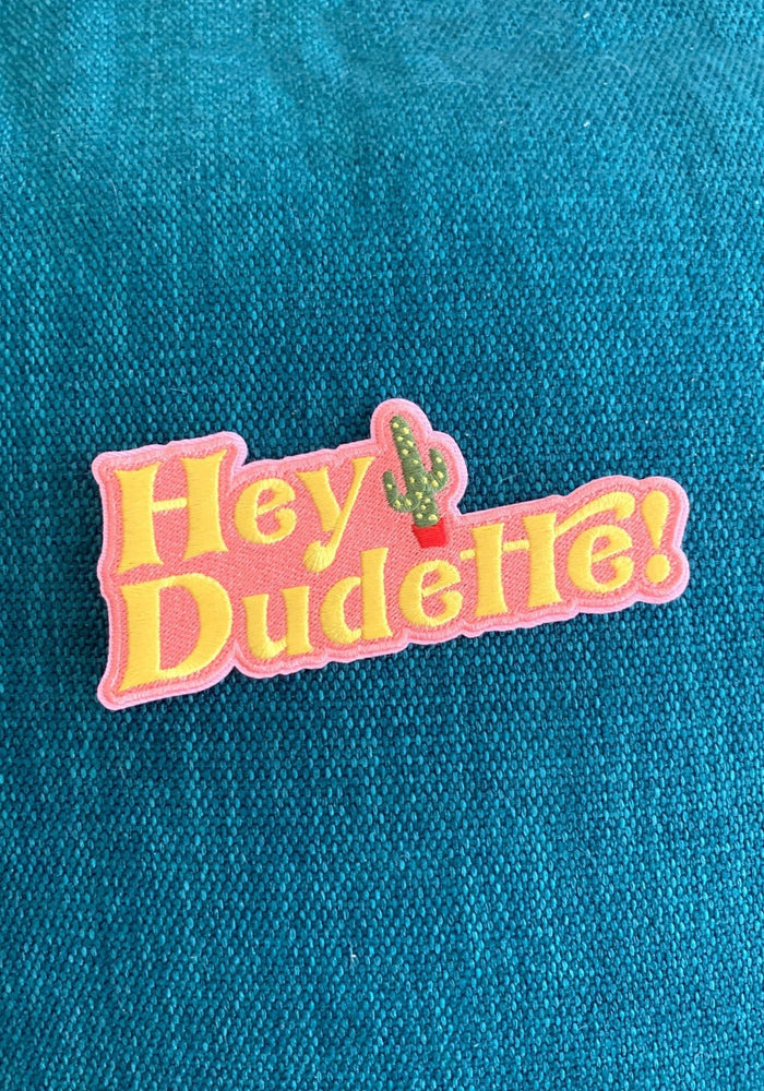 Hey Dudette Patch by kaeraz cactus chenille country