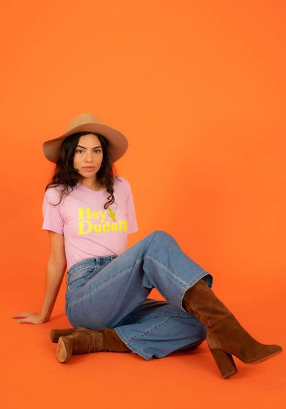 Hey Dudette Tee by kaeraz cactus cowgirl desert
