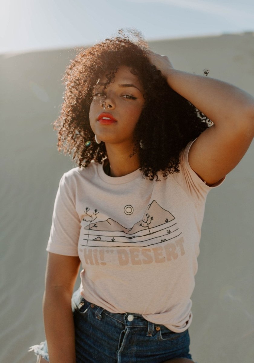 Hi! Desert Tee by kaeraz | Womens Graphic Tees | Vintage Style