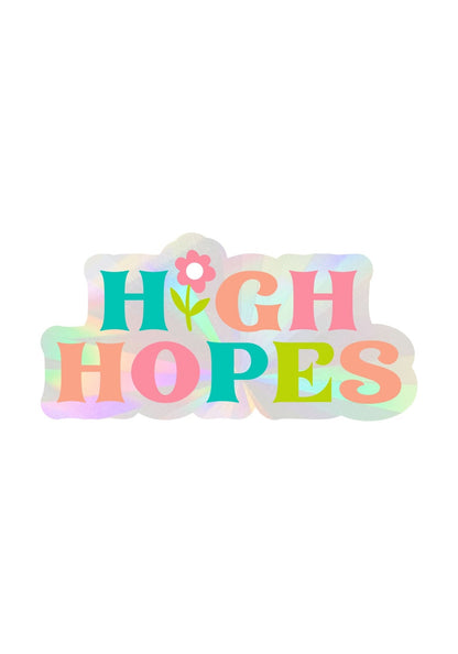 High Hopes Suncatcher Window Decal by kaeraz cling daisy decal