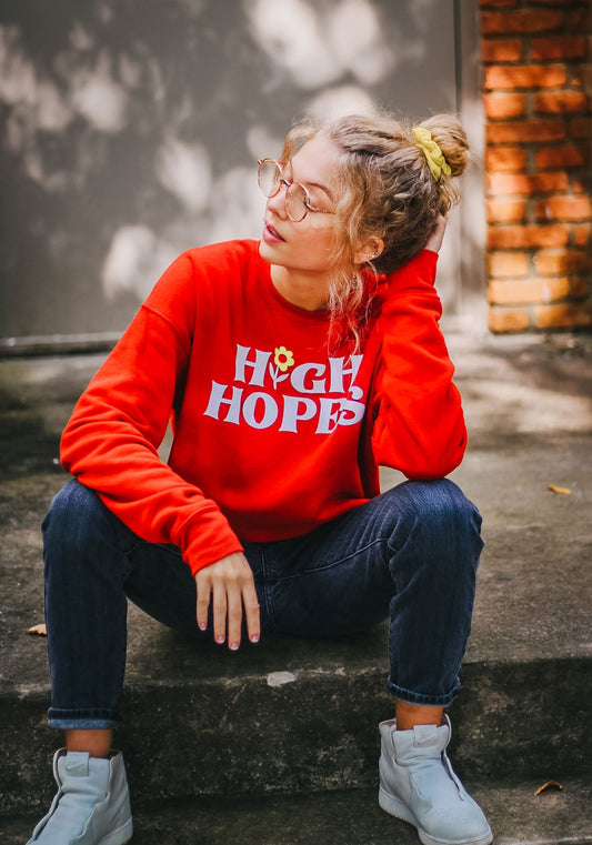 High Hopes Sweatshirt by kaeraz 1970s 70s cozy