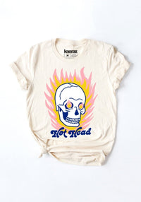 Hot Head Tee by kaeraz 80s biker dead