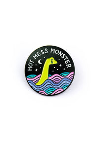 Hot Mess Monster Enamel Pin by Band of Weirdos crying cryptid girl power