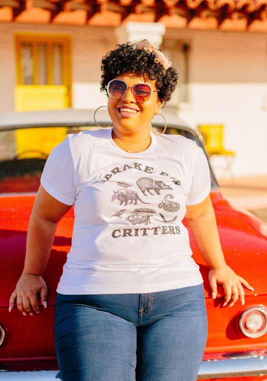 I Brake For Critters Tee by kaeraz animal armadillo conservation