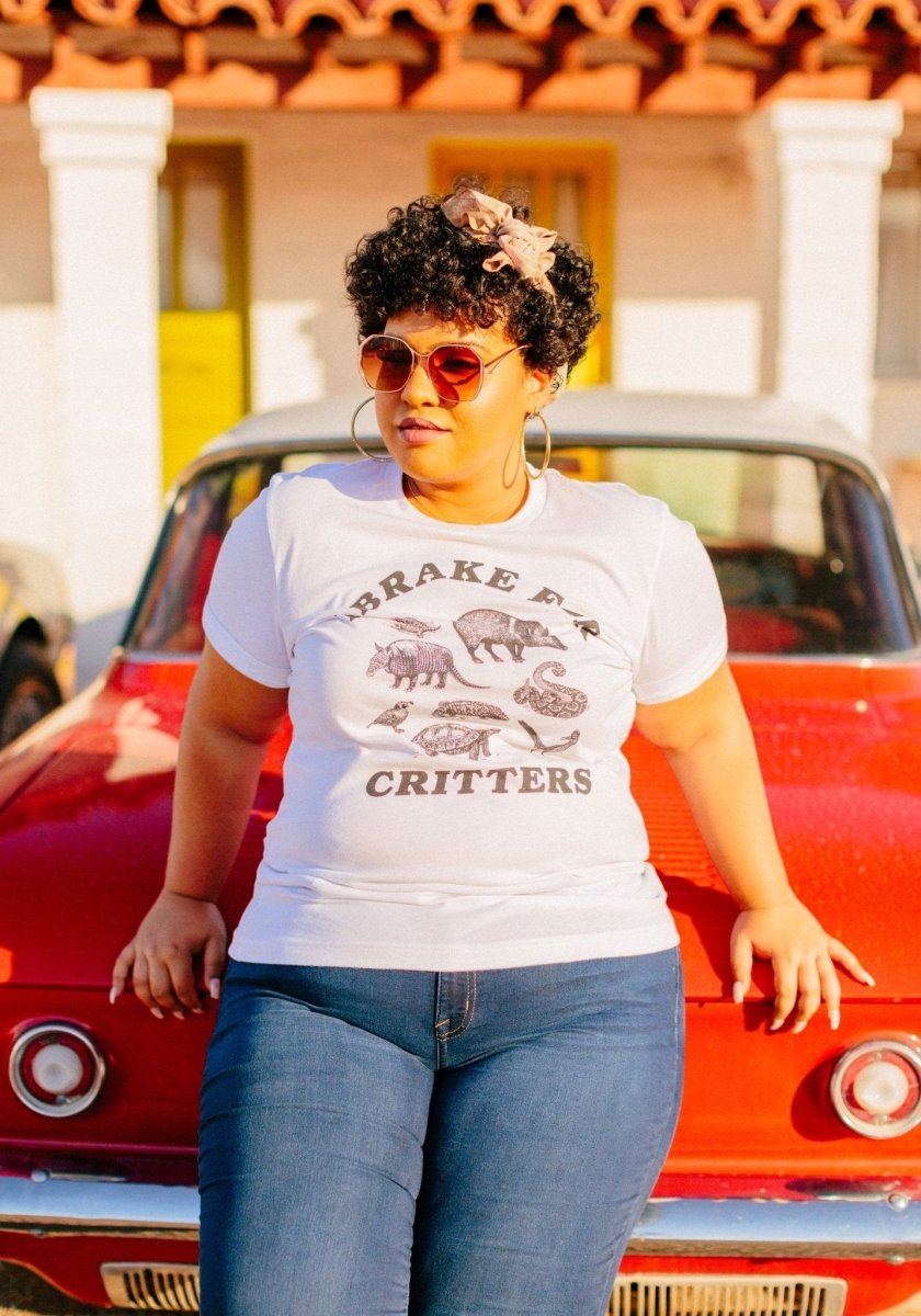 I Brake For Critters Tee by kaeraz animal armadillo conservation