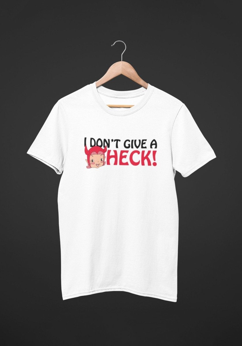 I Don't Give A Heck Tee by kaeraz devil halloween halloween shirt