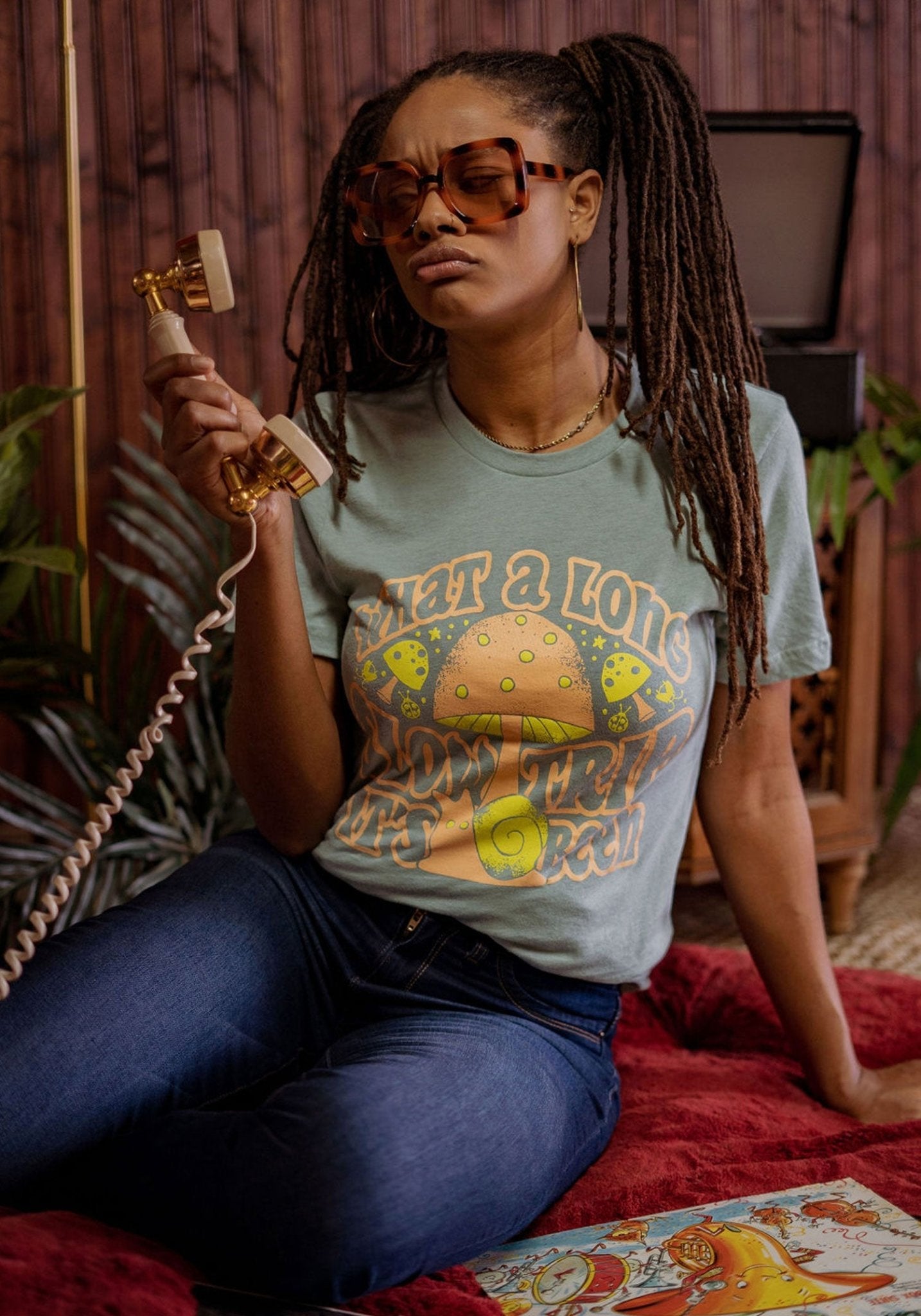 Long Slow Trip Tee by kaeraz 60s 70s bugs