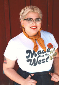 Made in the West Tee by kaeraz arizona botanical illustration california