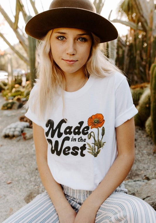 Made in the West Tee by kaeraz arizona botanical illustration california