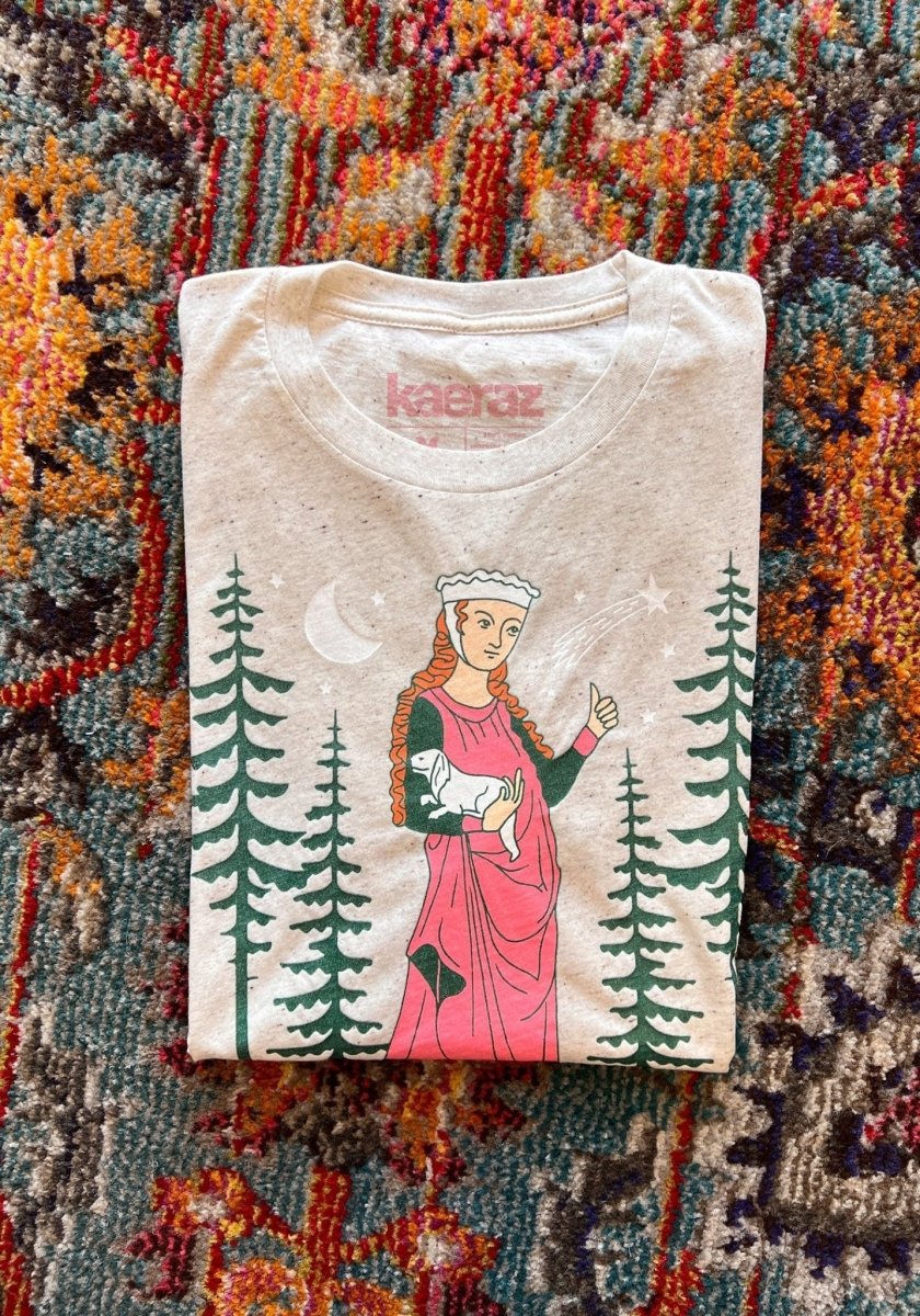 Maiden In Local Forest MILF Tee by kaeraz dog doggy lady