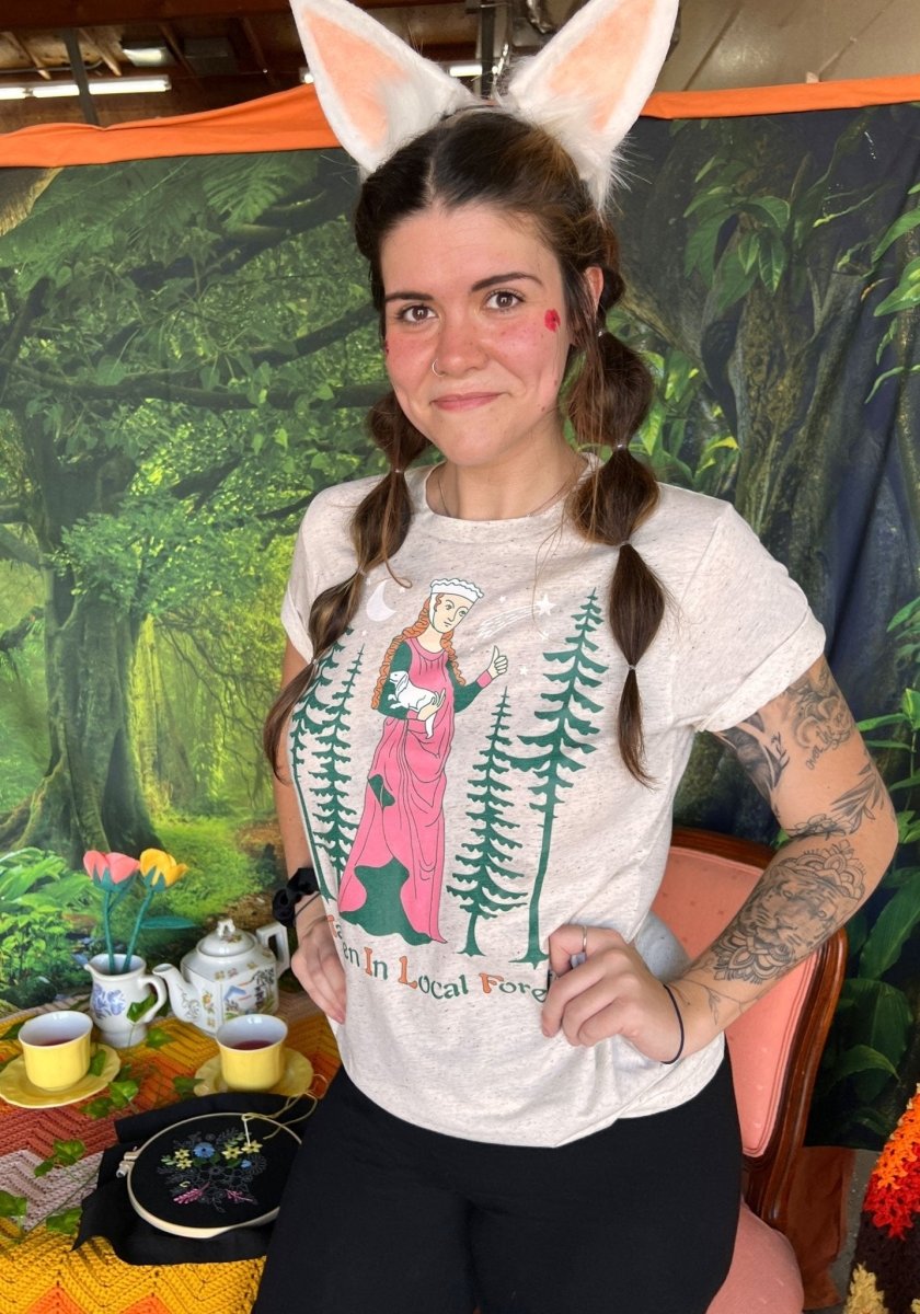 Maiden In Local Forest MILF Tee by kaeraz dog doggy lady