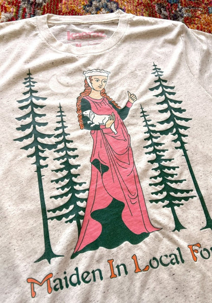 Maiden In Local Forest MILF Tee by kaeraz dog doggy lady